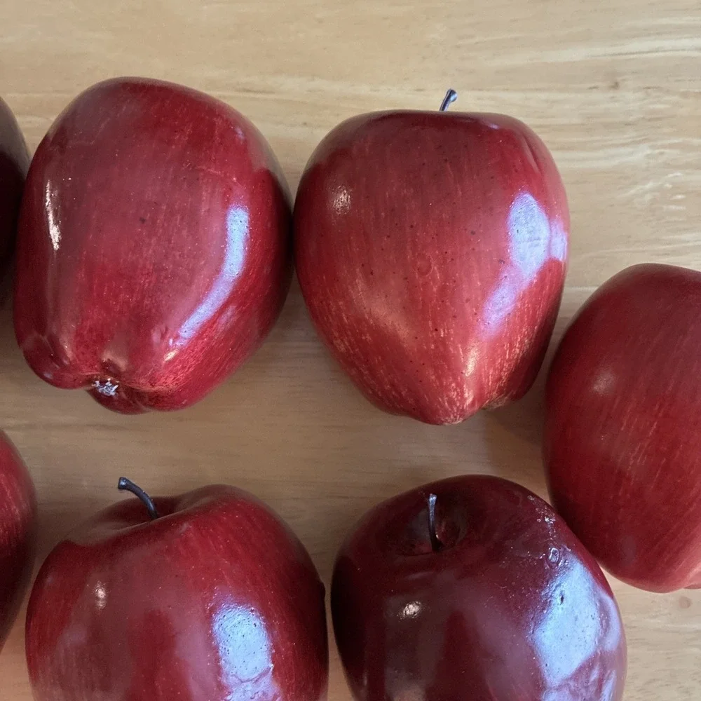 Realistic Faux  Apples Autumn Decor Lot Lightweight